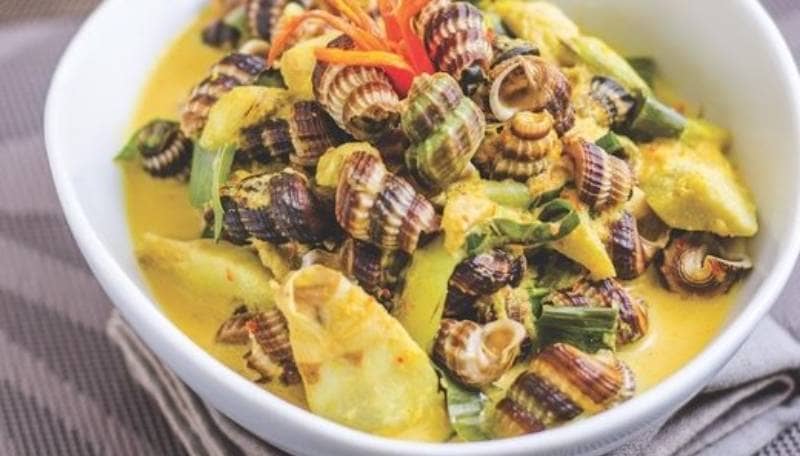 Gulai Siput : Makanan Khas Kampar (Sumber Foto : cdns.klimg.com)